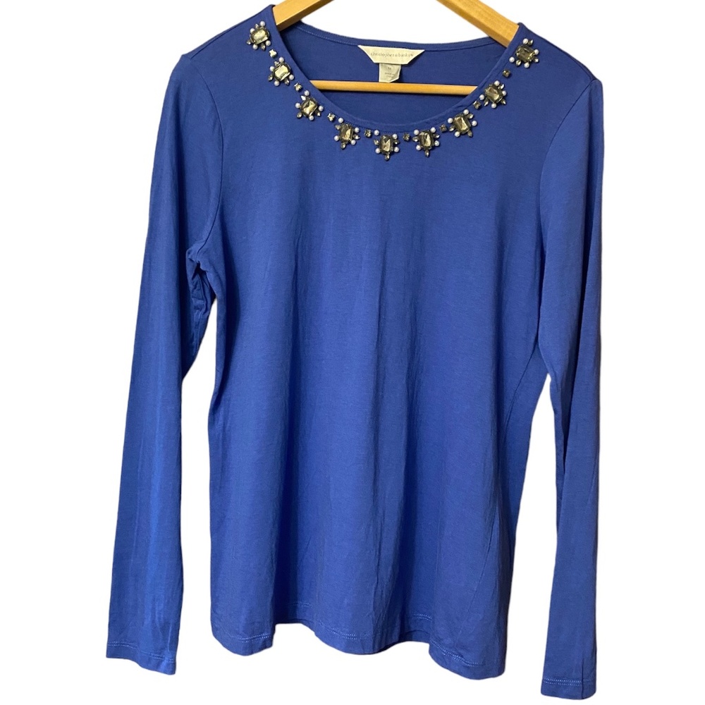 Christopher & Banks- Long Sleeve Top. Sz M